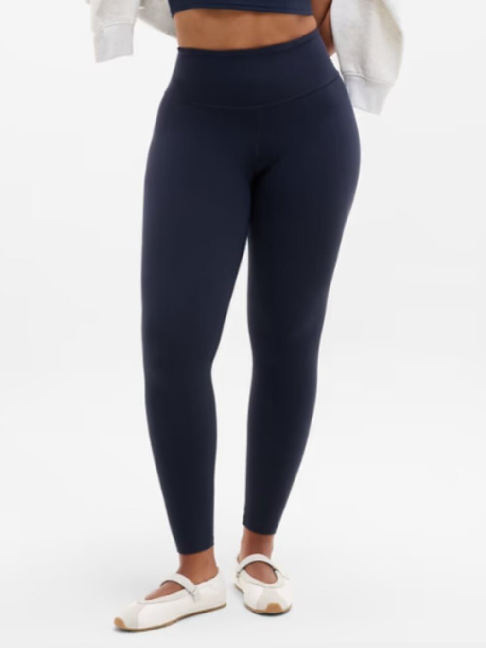 Athleta Elation Ultra High Rise Tight Leggings, Full Length, Navy - Womens 3X